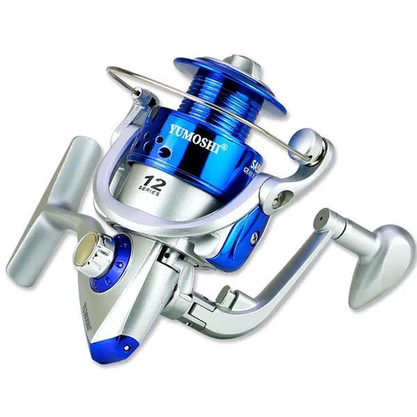 Котушка для спінінга безінерційна Yumoshi SA 2000 Silver-Blue 5431-17122 фото