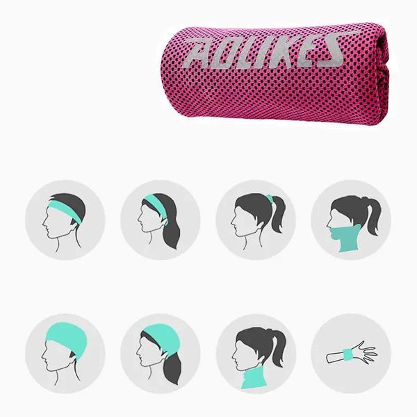 Рушник спортивний Aolikes-7933 на зап'ясток, рожеве 12514-75005 фото
